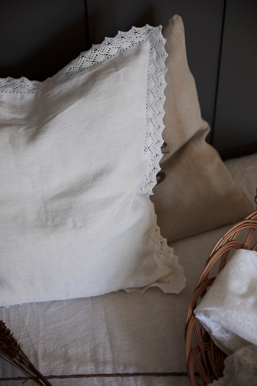 Linen Lace Cushion